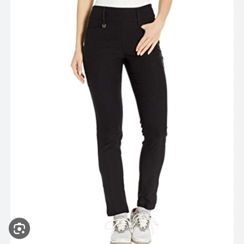 Women's Callaway Tech Stretch Nylon pull on Golf Pants, L/29, EUC, Black